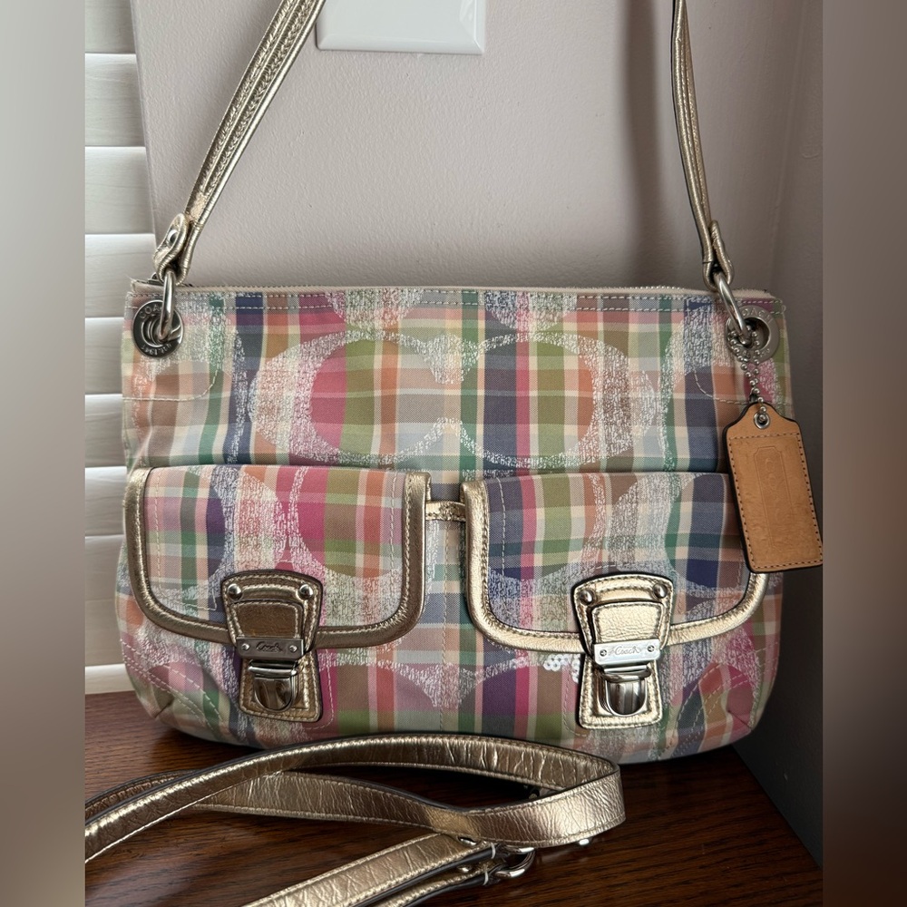 Authentic Coach Tartan Bag